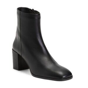 BRUNO MAGLI Black Leather Made In Italy Leather Etna Booties